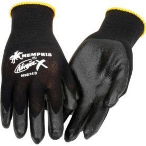Mcr Safety Ninja X Bi-Polymer Coated Palm Gloves, Memphis Glove N9674xl, 1-Pair N9674XL